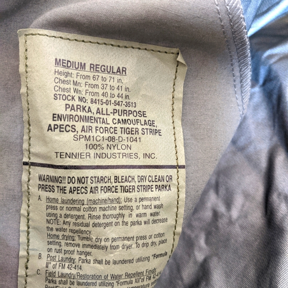 ABU Pattern All Weather Zip Up Jacket - Picture 6 of 6